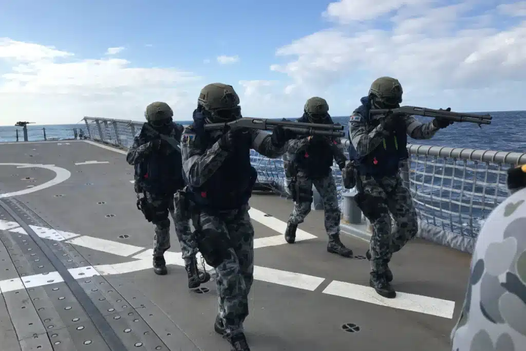 Royal Australian Navy in action